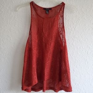Forever 21 Jersey Lace Tank
